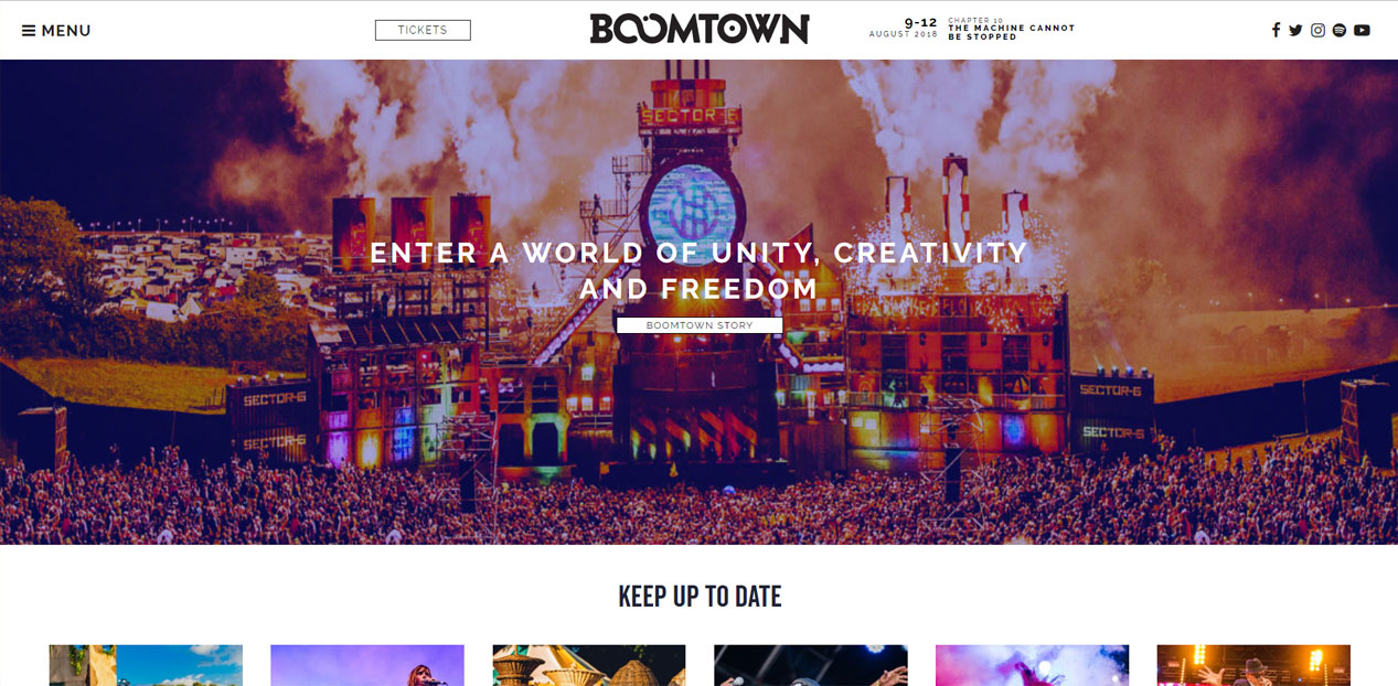 Great Website Designs | Music Festivals