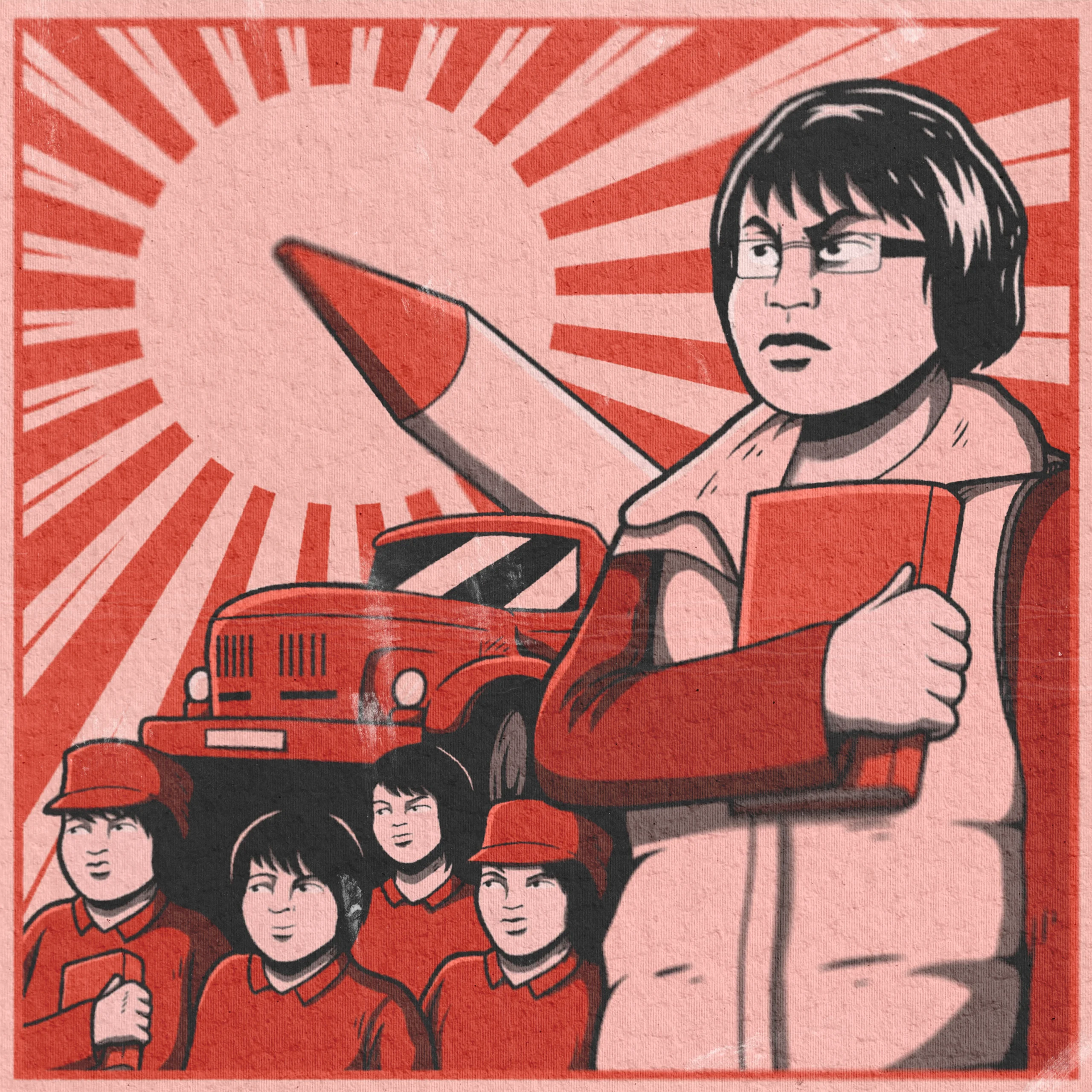 LingsCars propaganda poster artwork